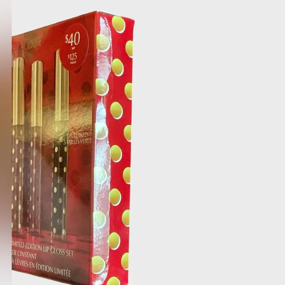 Estee Lauder Unwrap the Moment Lip Gloss Set NWT Limited Edition 5 Pc